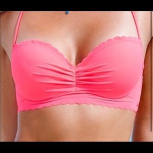 Victoria secret pink scalloped bikini top!